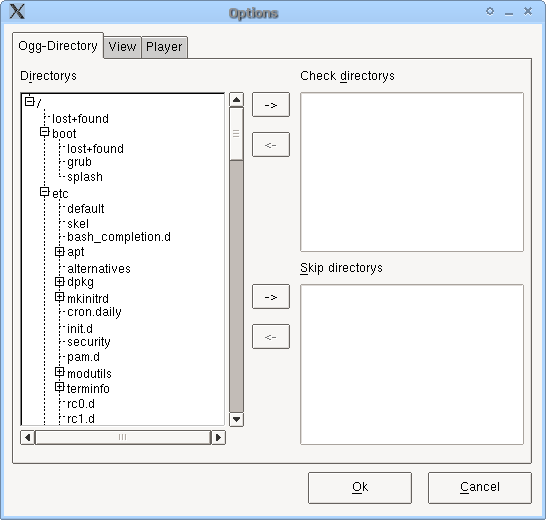 The Setup dialog